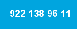 922 138 96 11 922 138 96 11